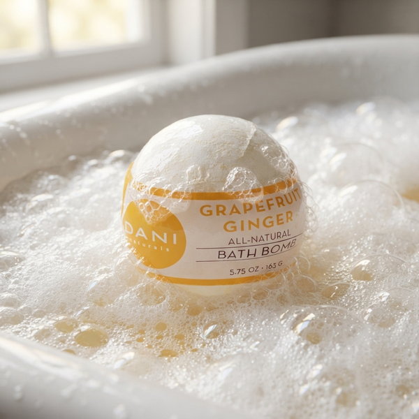 GRAPEFRUIT GINGER BATH BOMB