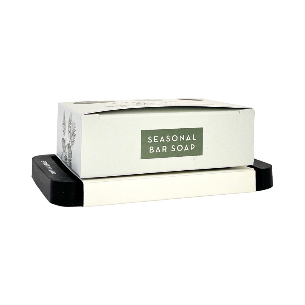 Holiday Gift Set - Bar Soap and Silicone Dish, White Pine