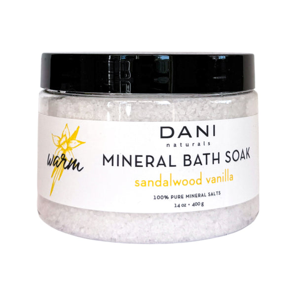 SANDALWOOD VANILLA MINERAL BATH SOAK
