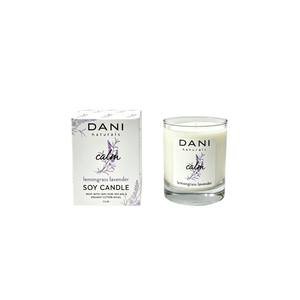 LEMONGRASS LAVENDER GLASS CANDLE