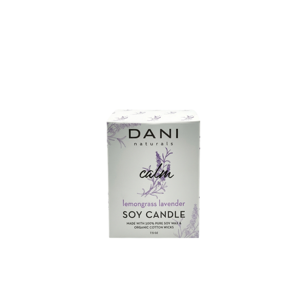 LEMONGRASS LAVENDER GLASS CANDLE