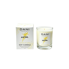 SANDALWOOD VANILLA GLASS CANDLE