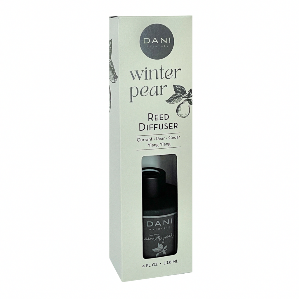 Holiday Collection - 4oz Black Glass Diffuser, Winter Pear