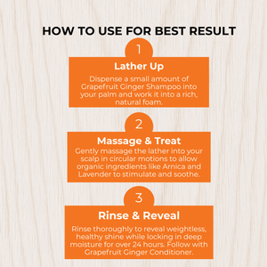 GRAPEFRUIT GINGER SULFATE-FREE SHAMPOO