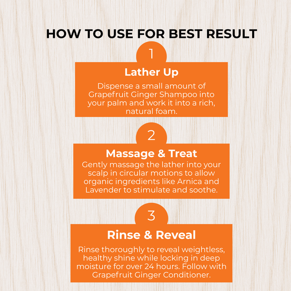 GRAPEFRUIT GINGER SULFATE-FREE SHAMPOO