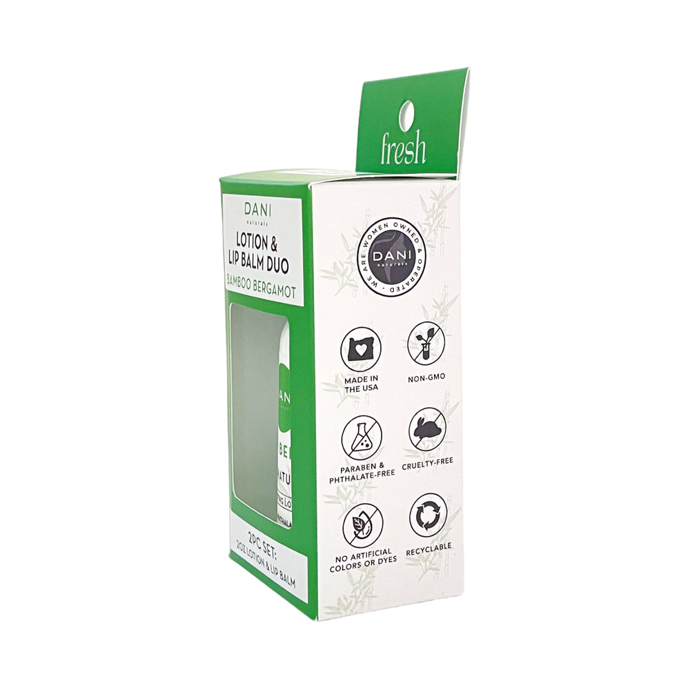 BAMBOO BERGAMOT LOTION AND LIP BALM DUO