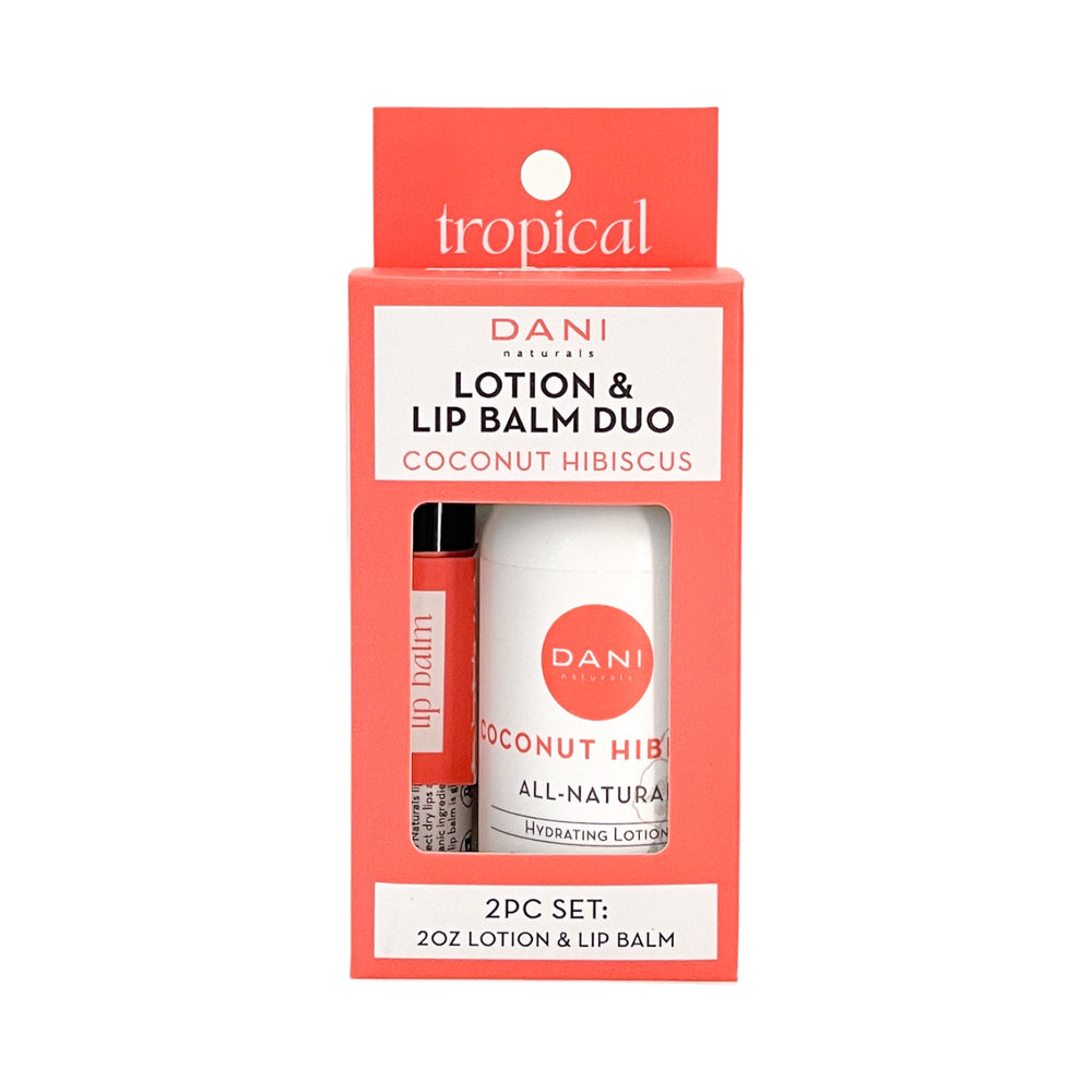 COCONUT HIBISCUS LOTION AND LIP BALM DUO