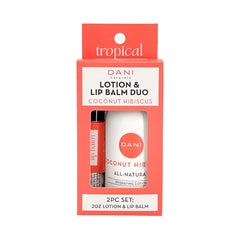 COCONUT HIBISCUS LOTION AND LIP BALM DUO
