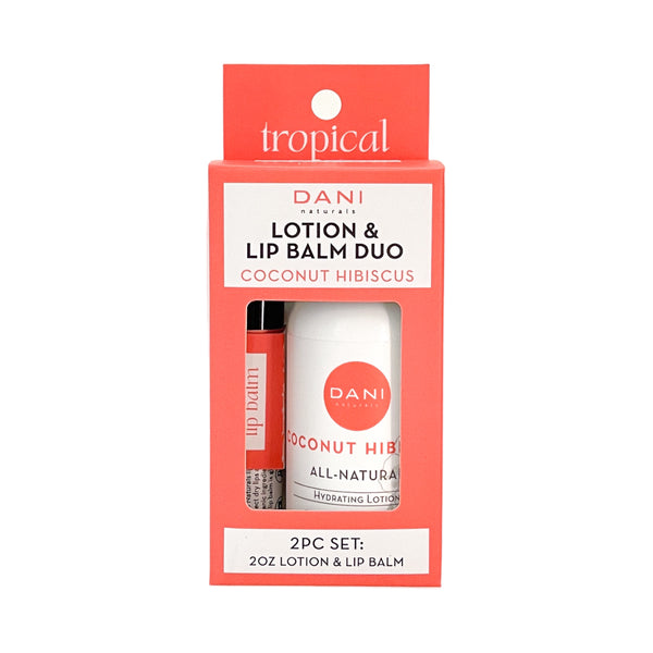 COCONUT HIBISCUS LOTION AND LIP BALM DUO