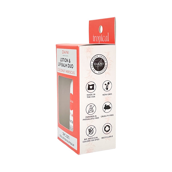 COCONUT HIBISCUS LOTION AND LIP BALM DUO
