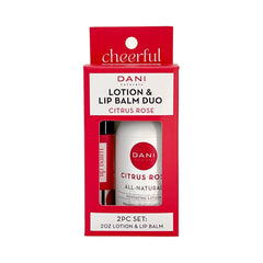 CITRUS ROSE LOTION AND LIP BALM DUO