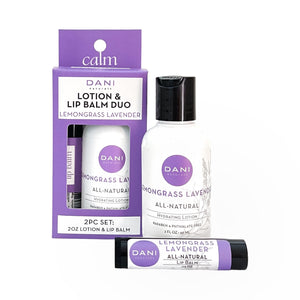 LEMONGRASS LAVENDER LOTION AND LIP BALM DUO