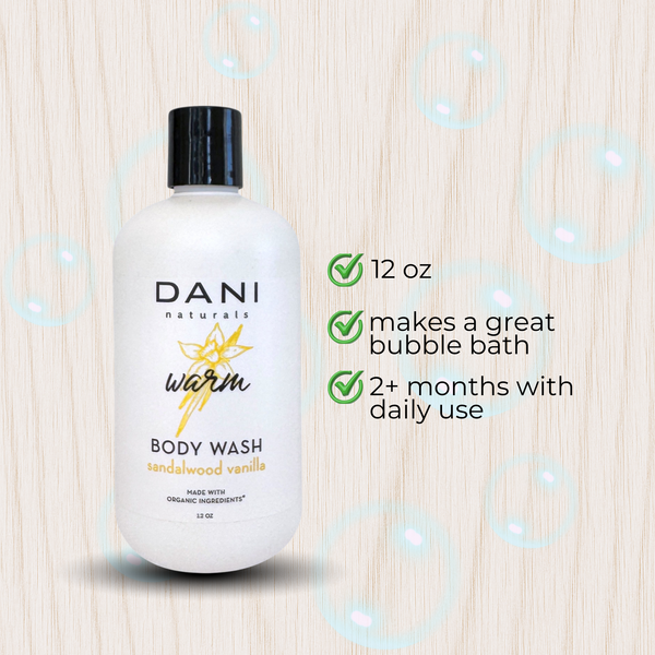 SANDALWOOD VANILLA MOISTURIZING BODY WASH