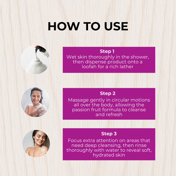 PASSION FRUIT MOISTURIZING BODY WASH