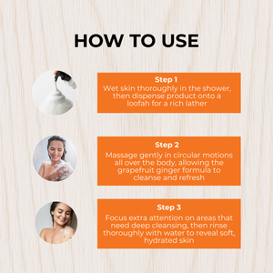GRAPEFRUIT GINGER MOISTURIZING BODY WASH