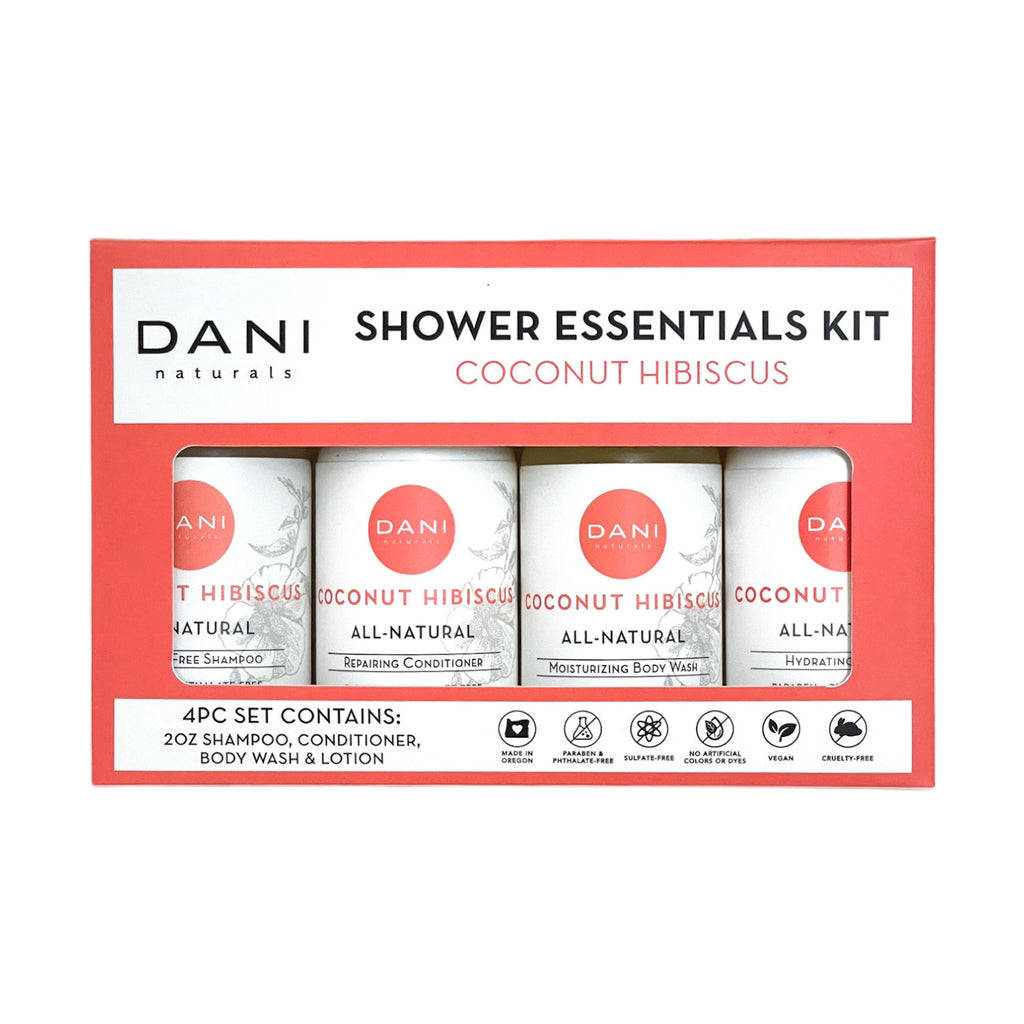 Shower Essentials Kit in Coconut Hibiscus
