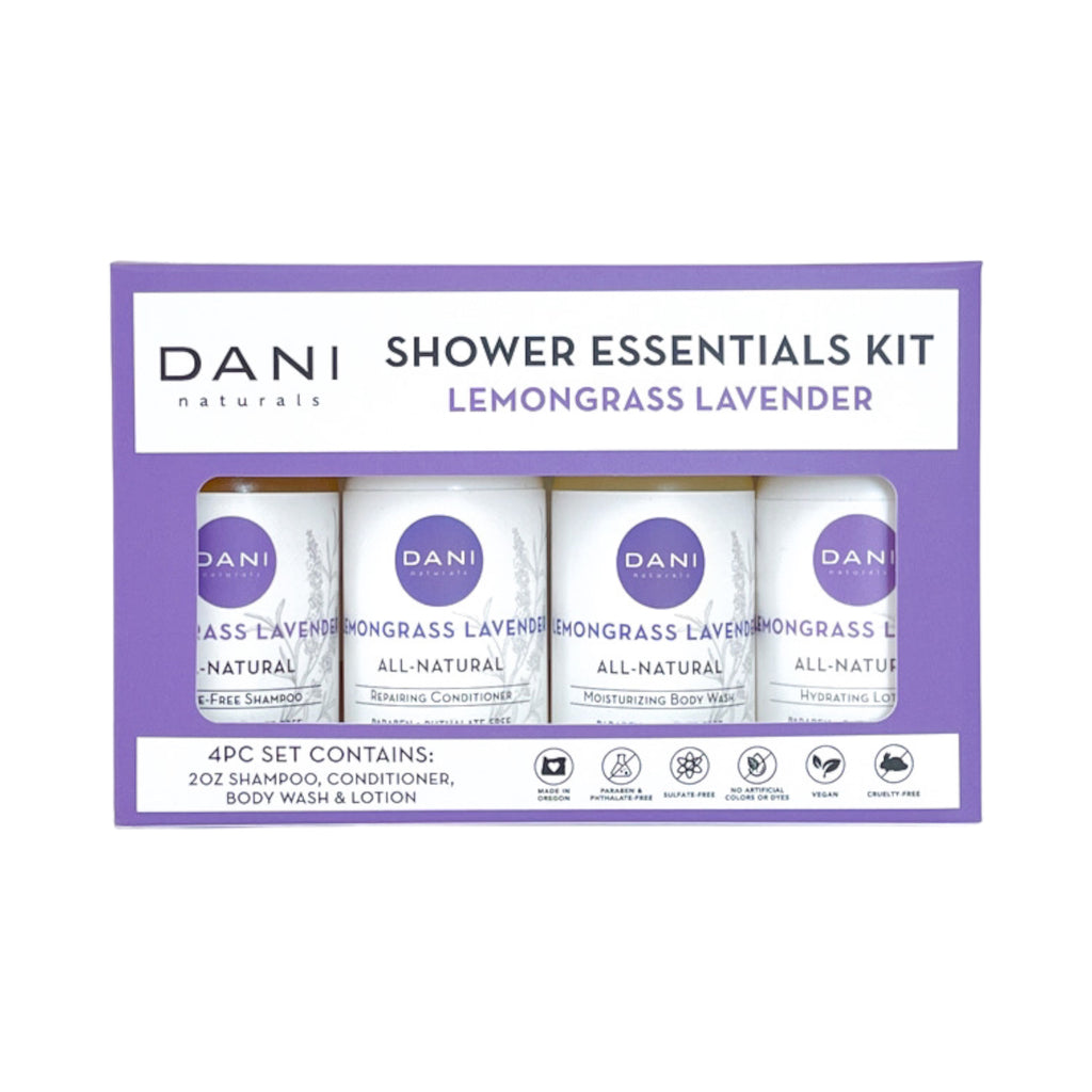 Shower Essentials Kit in Lemongrass Lavender