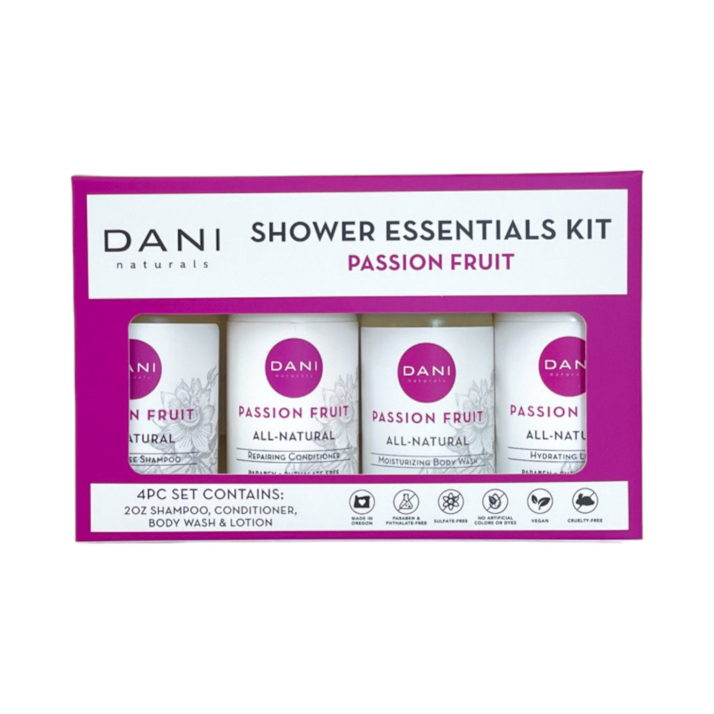 Shower Essentials Kit in Passion Fruit