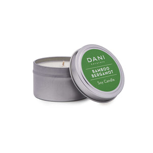 BAMBOO BERGAMOT 6OZ TIN CANDLE