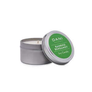 BAMBOO BERGAMOT 2OZ TIN CANDLE
