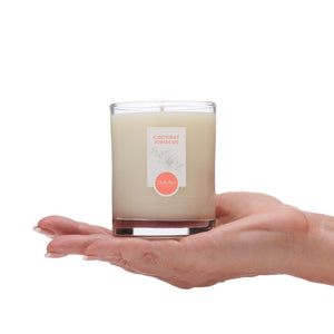 COCONUT HIBISCUS GLASS CANDLE