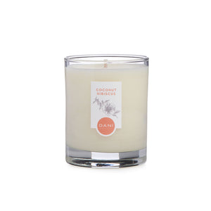 COCONUT HIBISCUS GLASS CANDLE