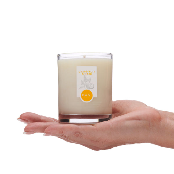 GRAPEFRUIT GINGER GLASS CANDLE
