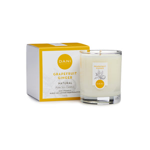 GRAPEFRUIT GINGER GLASS CANDLE