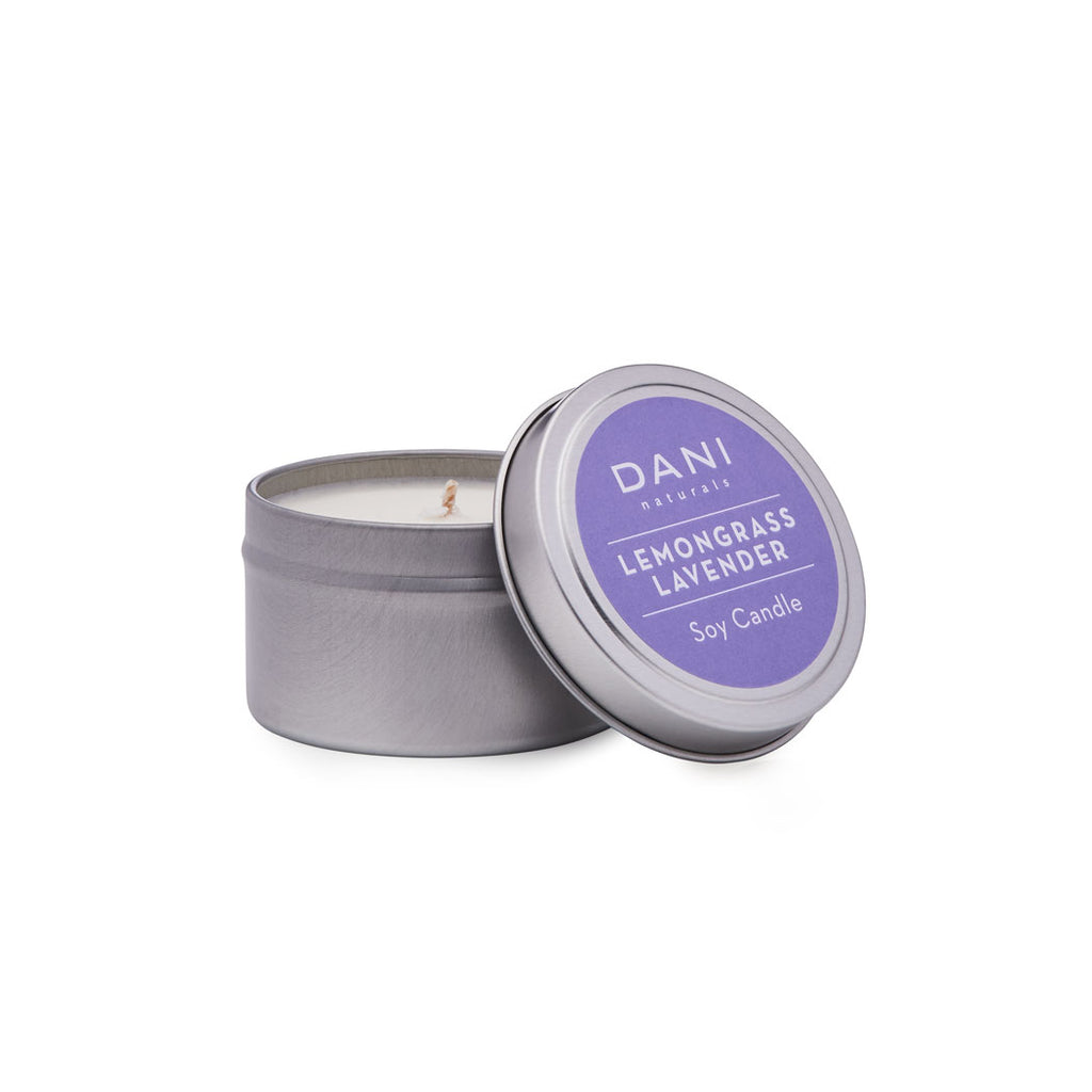 Lemongrass Lavender Soy Travel Tin Candle - 2 oz