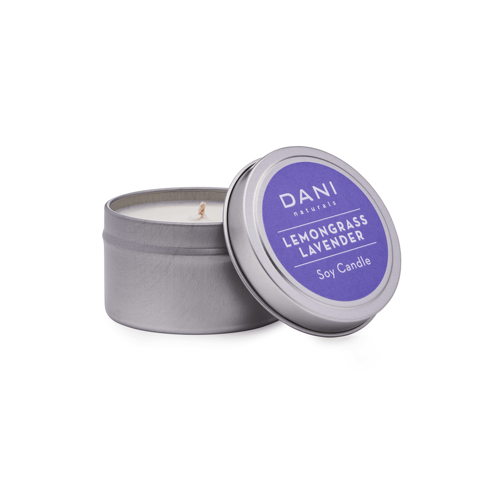 Lemongrass Lavender Scented Soy Candle Tin - 6 oz