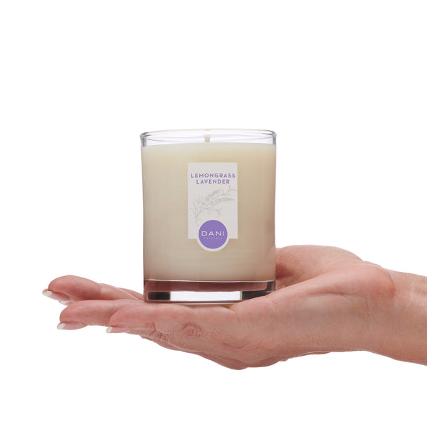 LEMONGRASS LAVENDER GLASS CANDLE