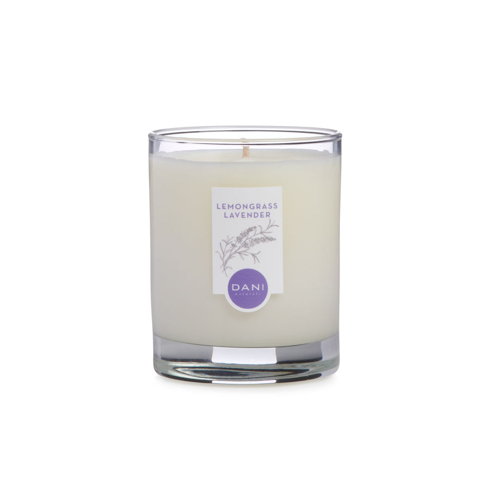 LEMONGRASS LAVENDER GLASS CANDLE
