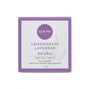 LEMONGRASS LAVENDER GLASS CANDLE