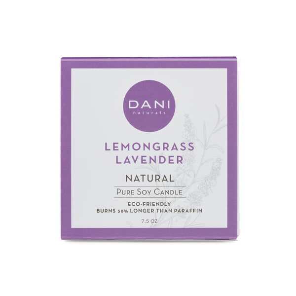 LEMONGRASS LAVENDER GLASS CANDLE