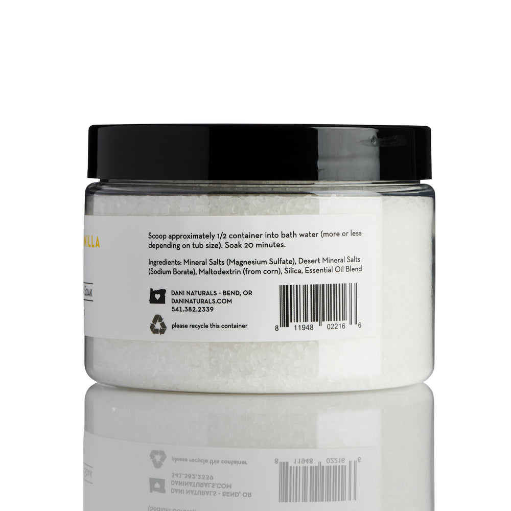 SANDALWOOD VANILLA MINERAL BATH SOAK