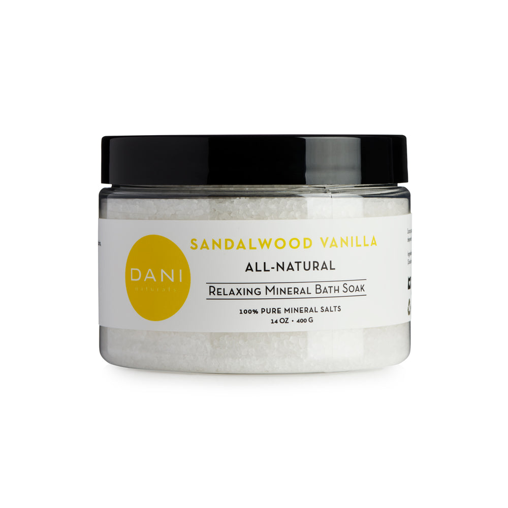 SANDALWOOD VANILLA MINERAL BATH SOAK