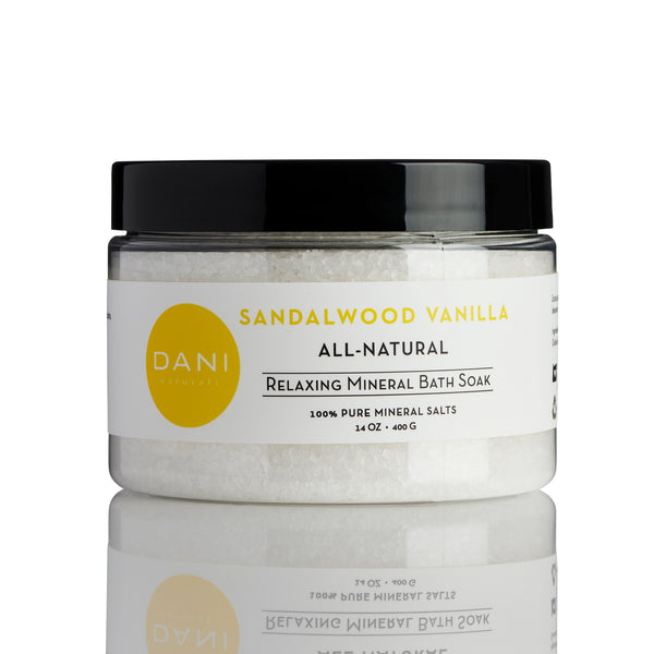 SANDALWOOD VANILLA MINERAL BATH SOAK