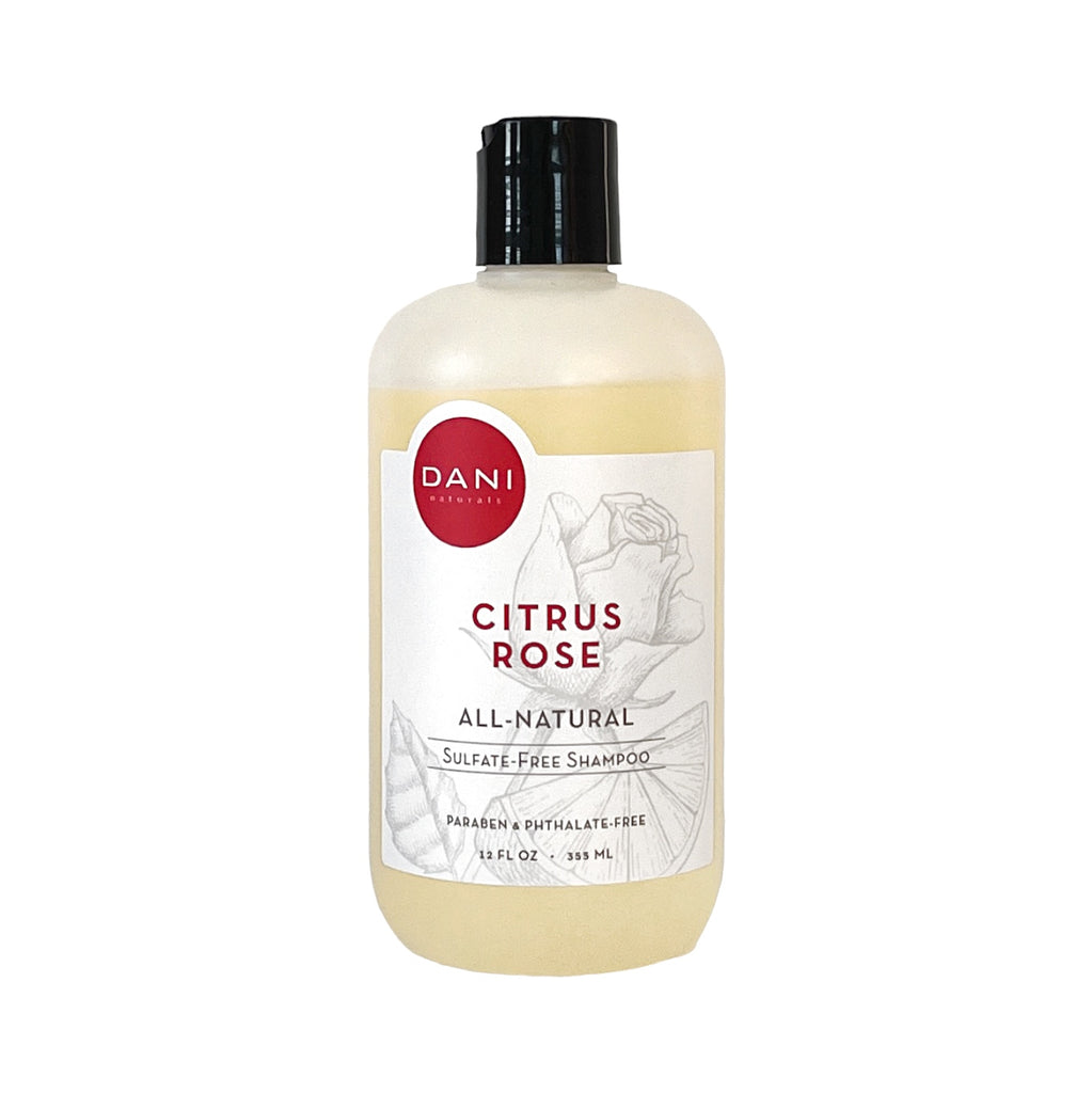 Citrus Rose Shampoo - 12oz - Detoxifying and Clarifying